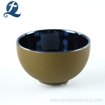 Decorative Electroplating Glazed Ceramic Gold Flower Pots